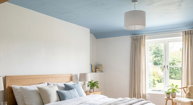 Soft Sky Blue Ceiling