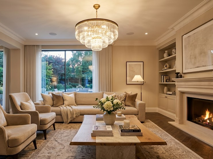 Elegant Cream Ceiling